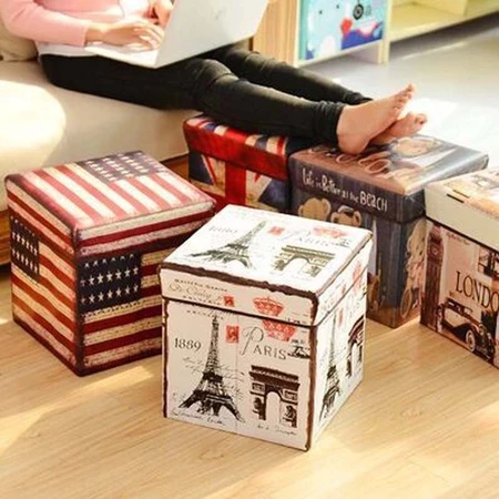 Kursi Kotak Penyimpan 30x30x30cm United Kingdom Sofa Container CITV-R