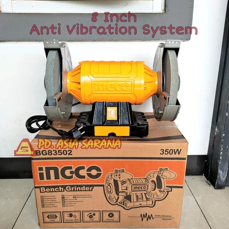 Bench Grinder 8" INGCO BG83502 Listrik Mesin Gerinda Duduk 8 Inch Asah