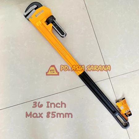 [36"] Kunci Pipa Besi Pipe Wrench 36 Inch INGCO 85mm Konci PVC HPW0836