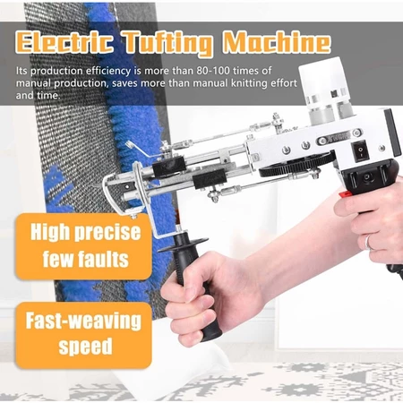 Carpet Tufting Gun Weaving Flocking Cut Loop Pile Mesin Jahit Karpet TD-02