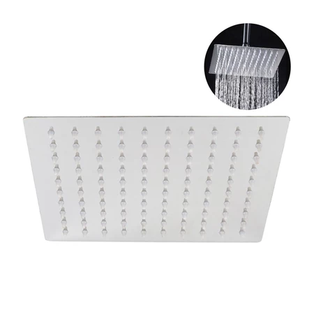 Kepala Shower Mandi 8" Inch Kotak Gantung Stainless Steel Water MK-701