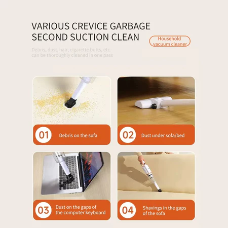Cordless Vacuum Cleaner 2 in 1 Portable Baterai Mesin Penyedot Debu Hisap HY-118