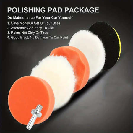 [PACK] Busa Poles 4" Inch Set Wol Sponge Pad Buff Polishing Wheel PL051