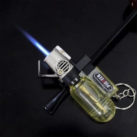 Korek Api Micro Gas Torch Flame Butane Tin Windproof Powerful 7MK2AF