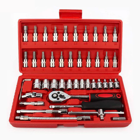 Kunci Sok 1/4" Set 46 Pcs / Tool Kit Set Sock / Kunci Socket