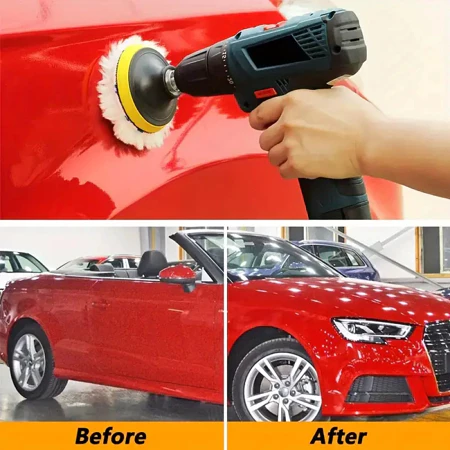 [PACK] Busa Poles 4" Inch Set Wol Sponge Pad Buff Polishing Wheel PL051