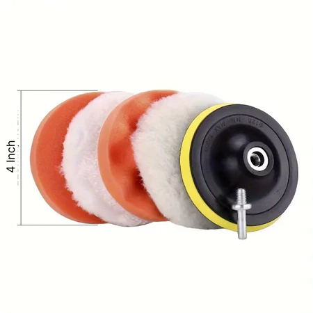 [PACK] Busa Poles 4" Inch Set Wol Sponge Pad Buff Polishing Wheel PL051