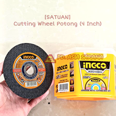 [PACK] Mata Cutting Gerinda 4" Inch INGCO MCD1210550 Batu Potong Disc