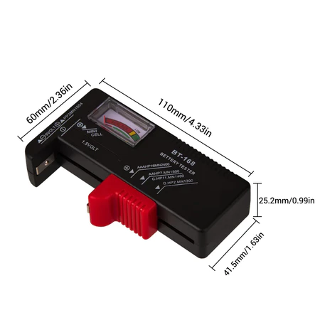 Battery Tester AA atau AAA Volt Meter Check Test Batu Baterai BT-168