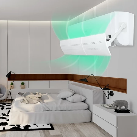 Penahan Angin AC Cover Adjustable Windshield Deflector 108x18cm WB600