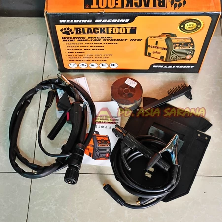 Mesin Las 5 in 1 Mini MIG 140A + MMA + MAG + FCW + Lift TIG BLACKFOOT WM.1.2.140SNY