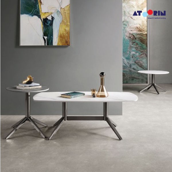 Atoorin - Orum Coffee Table - Meja Ruang Tamu Bahan Stone