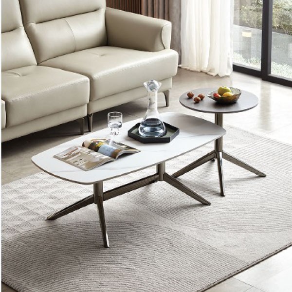 Atoorin - Orum Coffee Table - Meja Ruang Tamu Bahan Stone