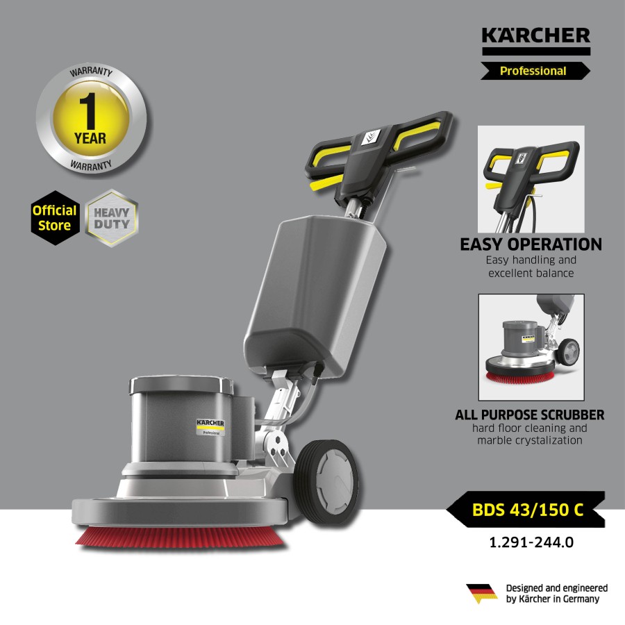 Karcher BDS 43/150 C Classic 1500 Watt Single-Disc Floor Polisher