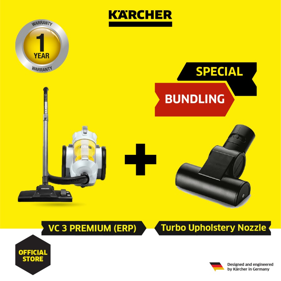 Karcher VC 3 Premium (ERP) *KAP 700 Watt Vacuum Cleaner Dry (white)