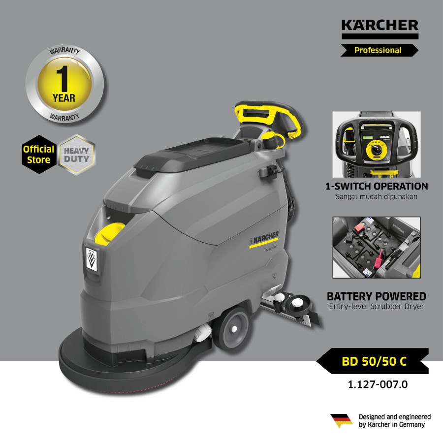 Karcher BD 50/50 C Bp Classic *KAP 1100 Watt Scrubber Drier