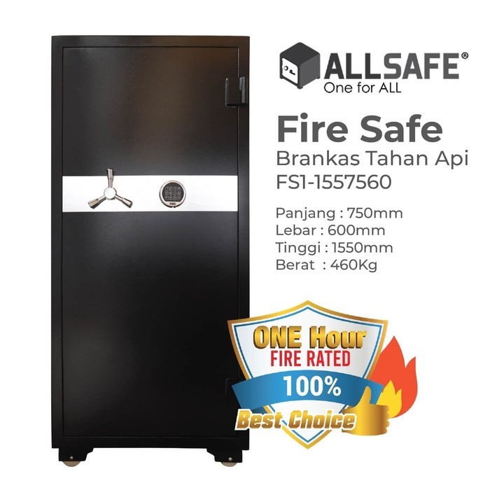 Brankas Fire Safe ALLSAFE FS1-155 (H1550 x W750 x D600MM) ORI