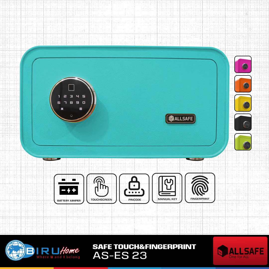ALLSAFE AS-ES 23 TOUCH&Fingerprint-Biru Tosca