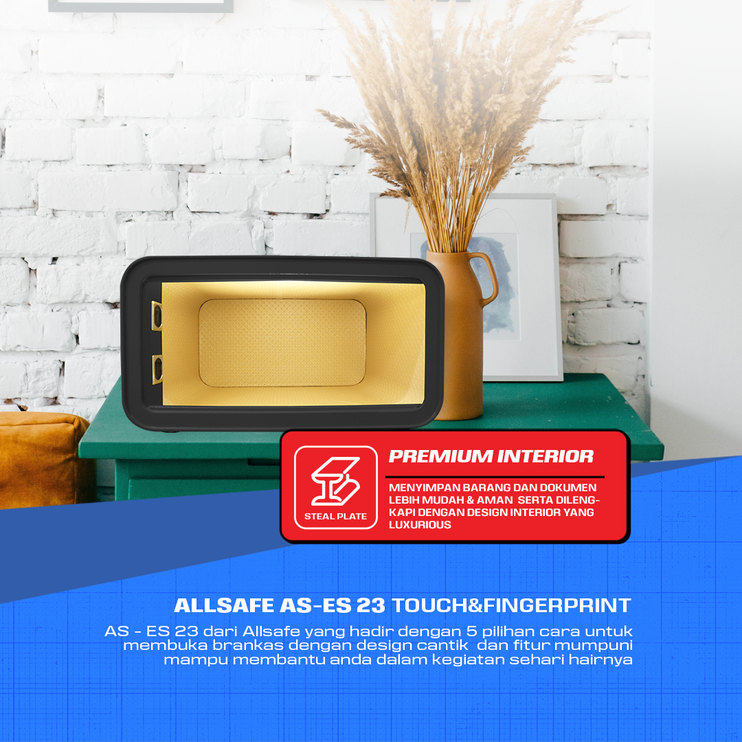 Tempat penyimpanan Fingerprint ALLSAFE AS-ES 23 TOUCH - Black