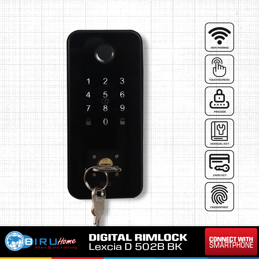 Digital door lock Rimlock Lexcia D502 BK