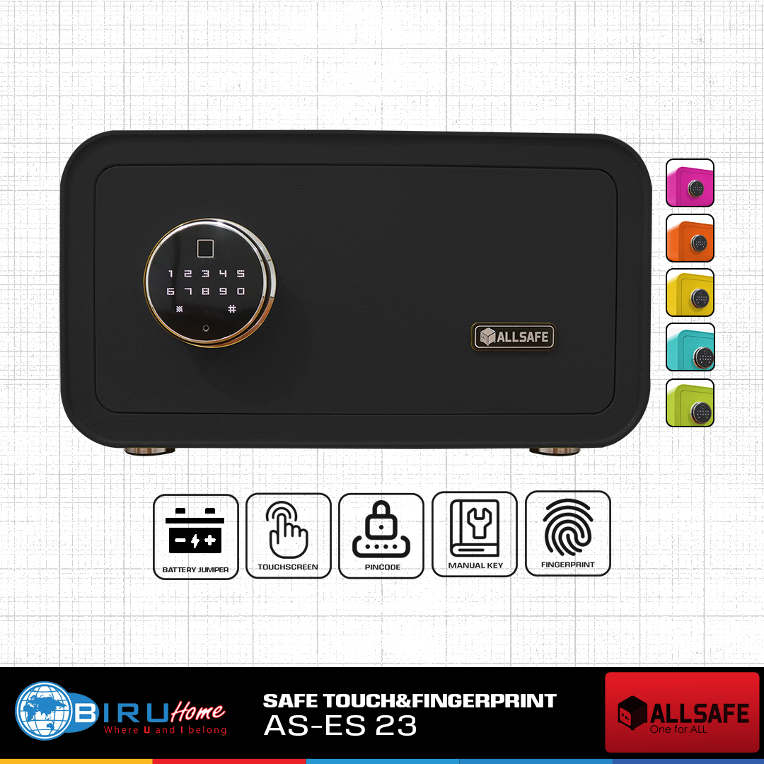 Tempat penyimpanan Fingerprint ALLSAFE AS-ES 23 TOUCH - Black