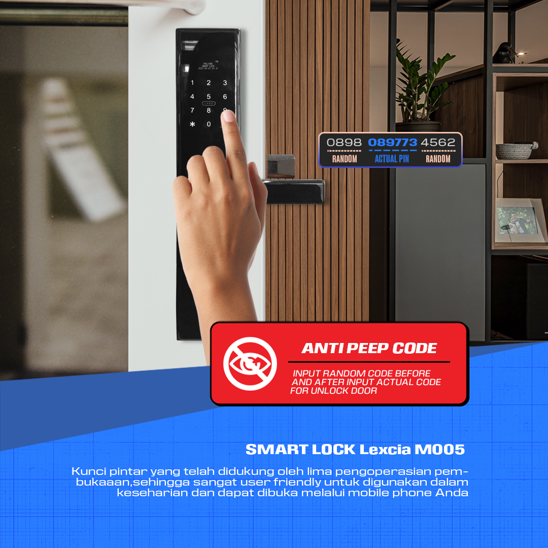 Digital Door lock LEXCIA M005 - Fingerprint