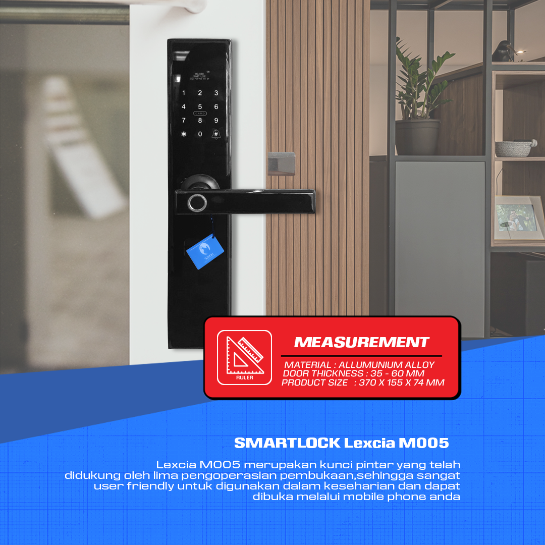 Digital Door lock LEXCIA M005 - Fingerprint