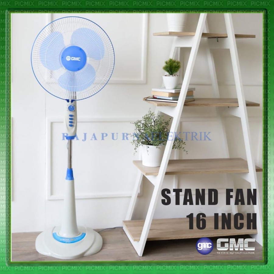Stand fan GMC 308 / 307 / kipas angin berdiri / tumpu (16 IN) SNI