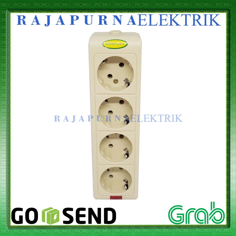 Stop Kontak arde 4 lubang lampu MEIKO SNI