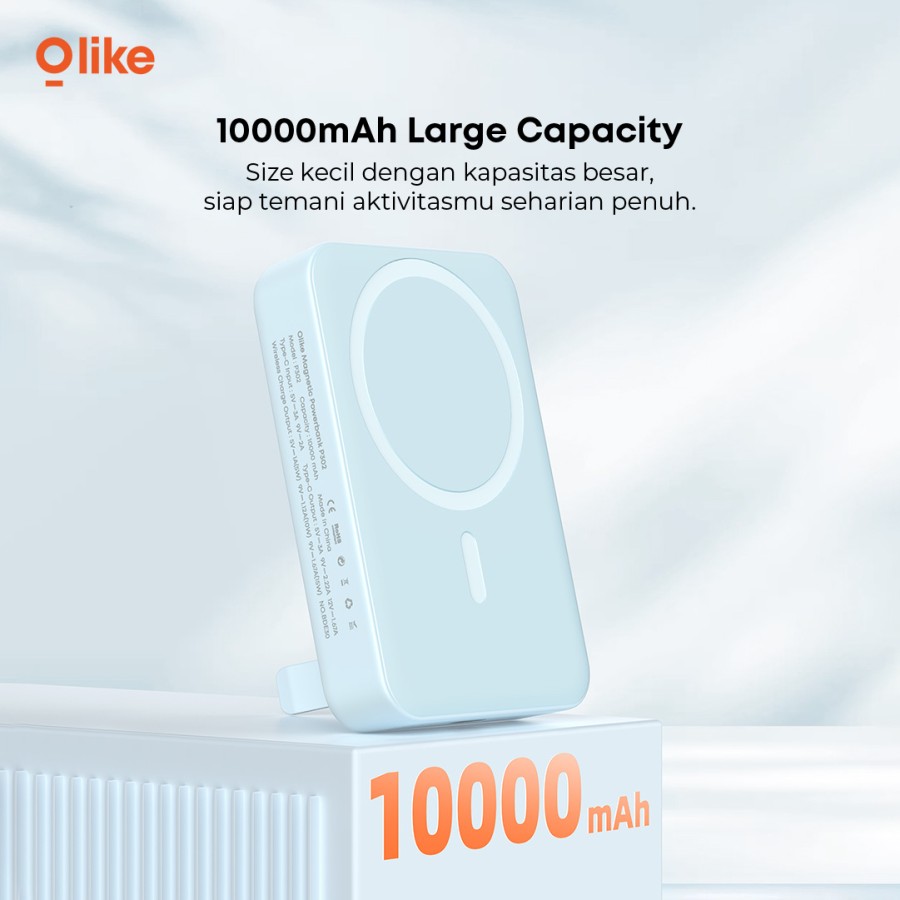 OLIKE Wireless Powerbank P302 Magnetic Magsafe 20W Fast Charging Type C PD 10000mAh 