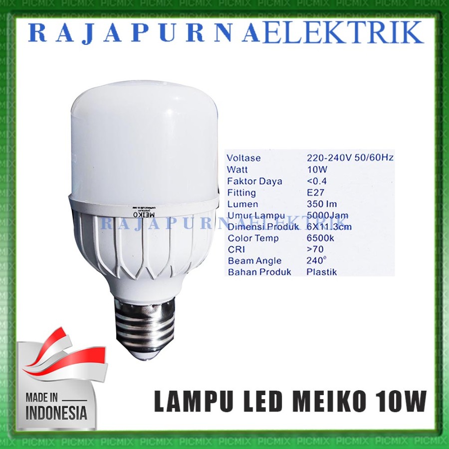 LAMPU LED MURAH BOHLAM kapsul Jumbo MEIKO 5W 10W 15W 20W 30W
