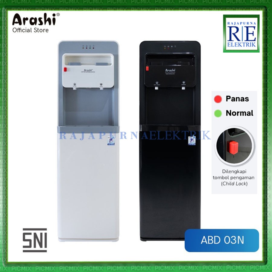 ARASHI Dispenser Air Galon Bawah ABD 03N - Fungsi Panas Normal