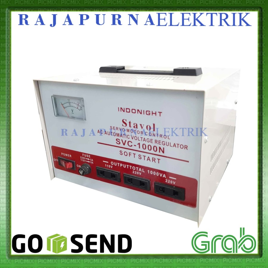 Stabilizer Servo Motor Indonight 1000VA - 1000 VA Stavol AVR ORIGINAL