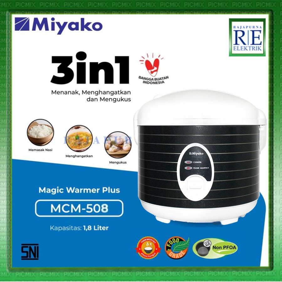 Miyako MCM 508 Magic com Rice cooker Penanak Nasi 1.8L