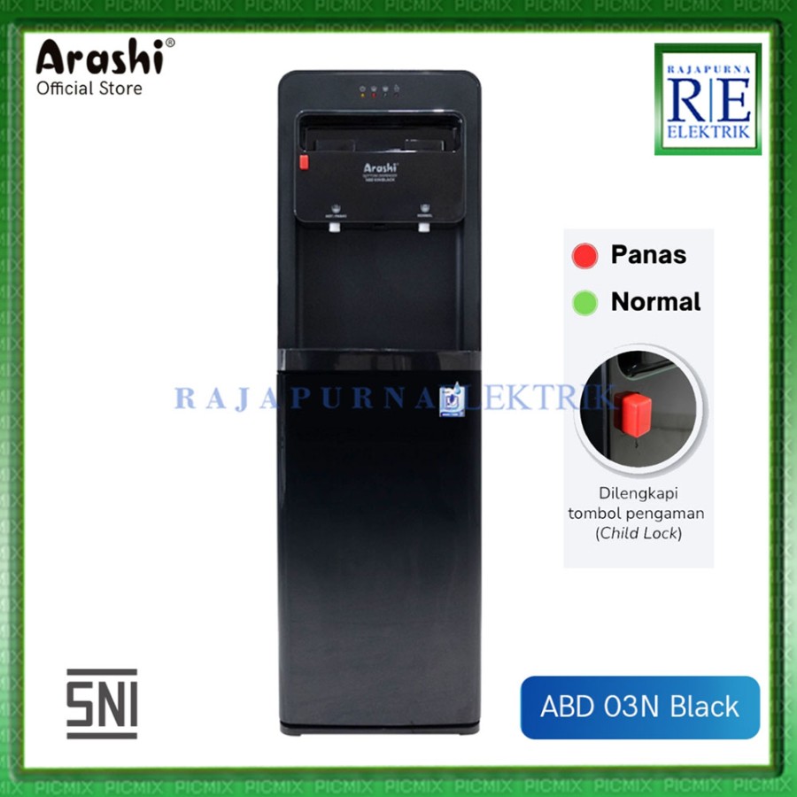 ARASHI Dispenser Air Galon Bawah ABD 03N - Fungsi Panas Normal