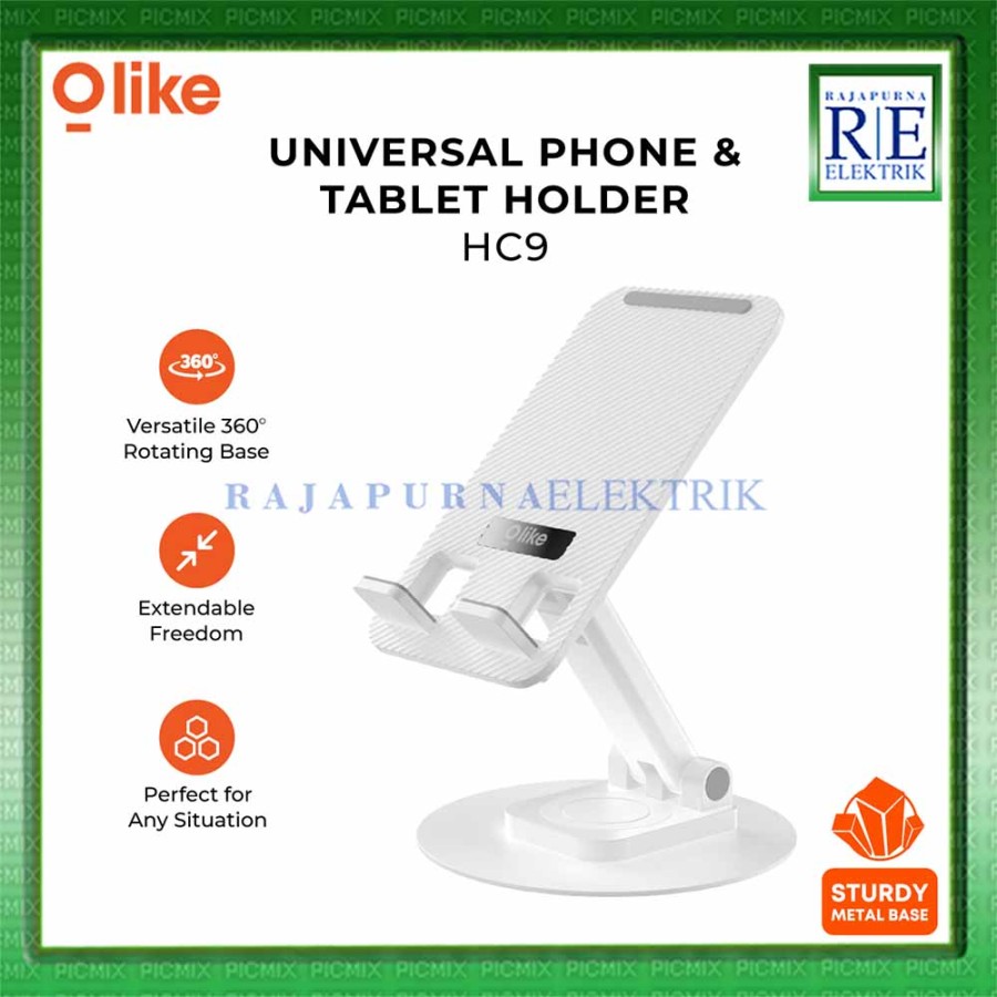 Olike HC9 Phone Stand Holder HP Tablet Folding bisa Lipat Putar