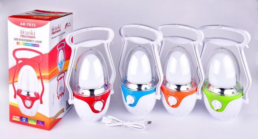 Lampu emergency LED AOKI Emergency Light AK-7833 rechargable