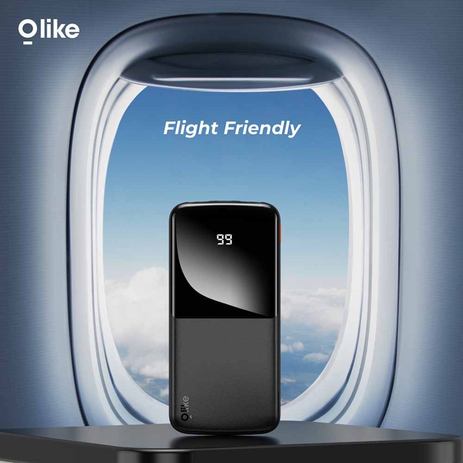 OLIKE Powerbank 10000mAh 12W DUAL OUTPUT USB TYPE-C LED DISPLAY P101S