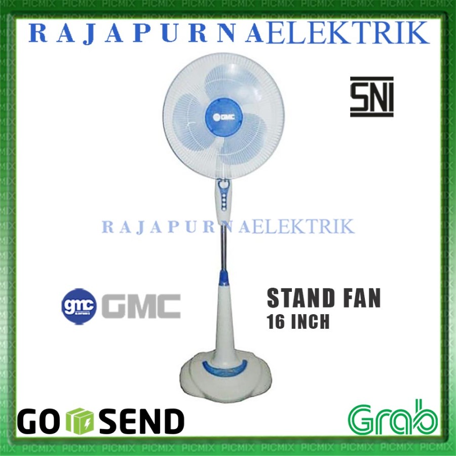 Stand fan GMC 308 / 307 / kipas angin berdiri / tumpu (16 IN) SNI