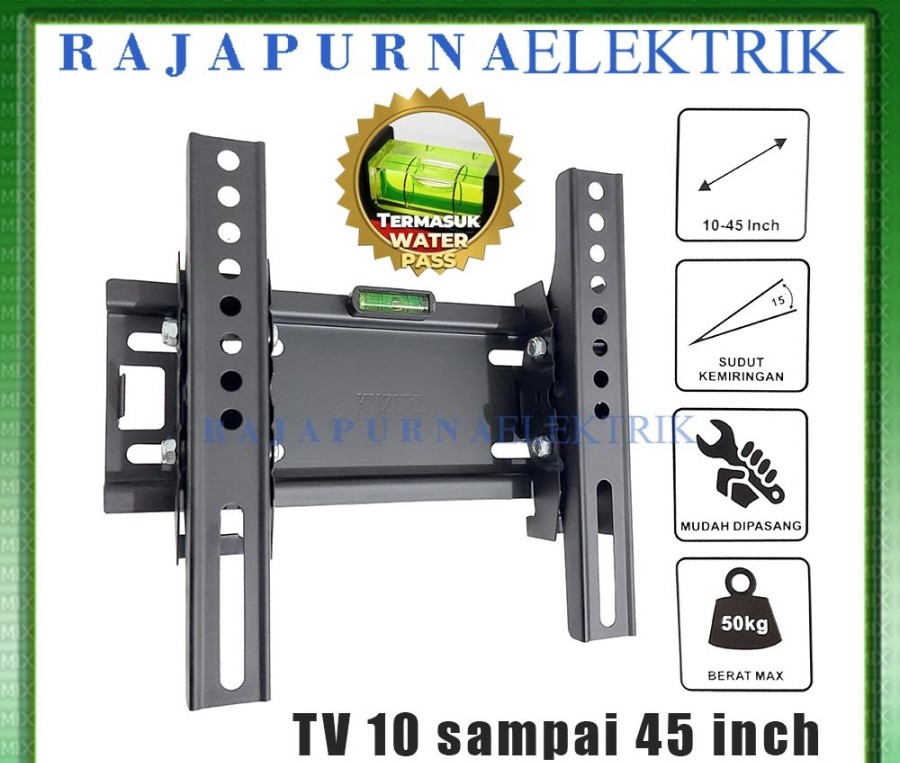 Bracket TV LED / LCD 10 - 45 INCH FLEKSIBEL KYZUKU - bracket TV