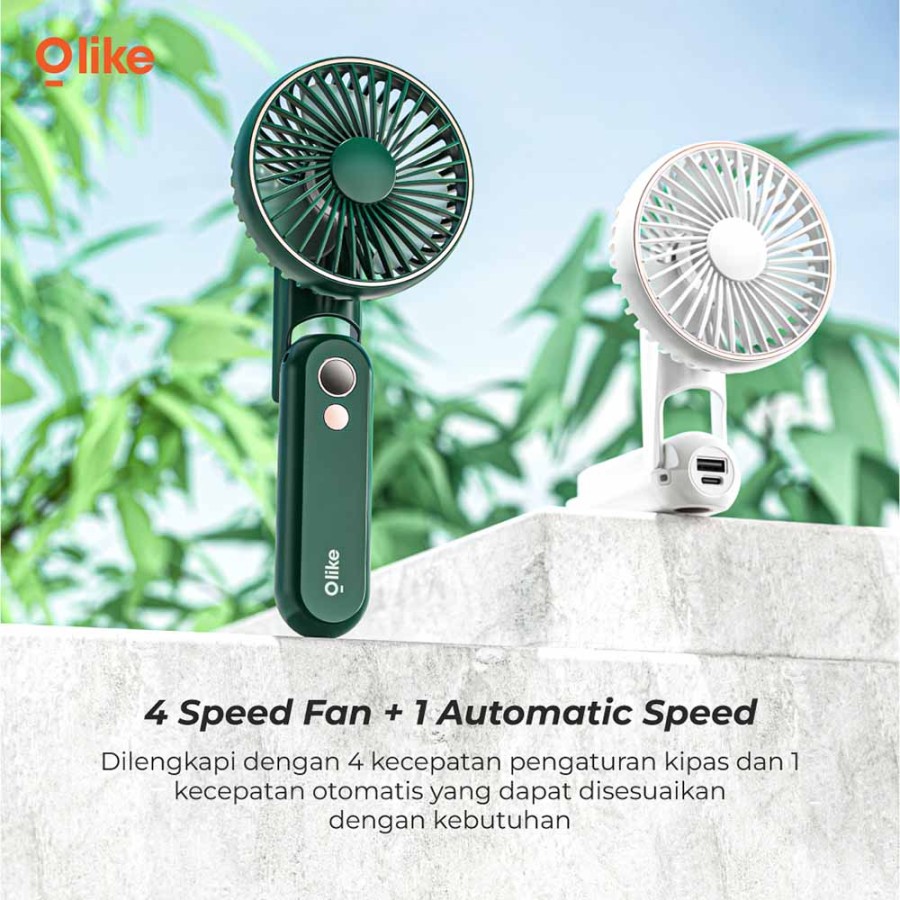 Olike PF1 Kipas Portable Foldable Mini Fan Genggam ORIGINAL 