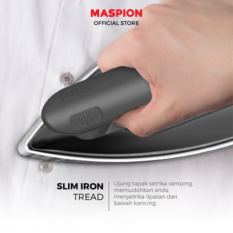 MASPION Setrika Listrik EX-1010 Blackberry Gosokan Baju EX1010 EX 1010 Murah Garansi Asli SNI