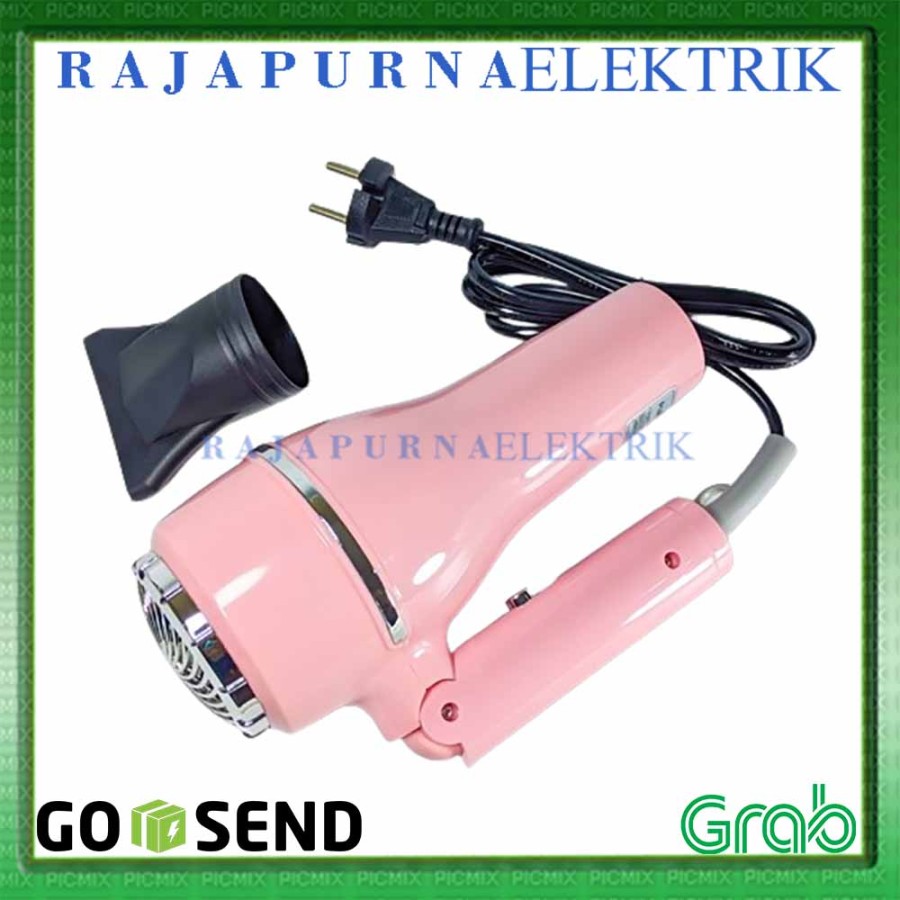 Hair dryer Pengering Rambut Lipat Fleco 222 400W Hairdryer ORIGINAL