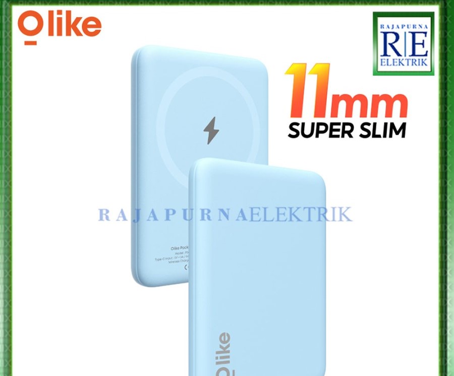 OLIKE Powerbank P300 LITE 5000mAh Magslim Magsafe Wireless Charging Slim 11mm
