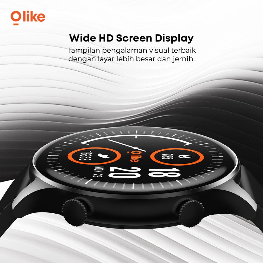 Olike FW2 Smartwatch Jam Tangan HD touchscreen Bluetooth Call IP68