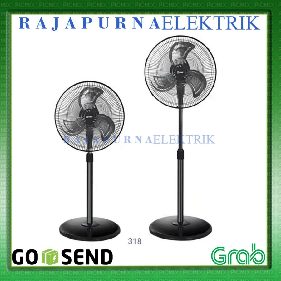 KIPAS ANGIN BERDIRI BESI TORNADO GMC 318 STAND FAN GMC 16 inch SNI