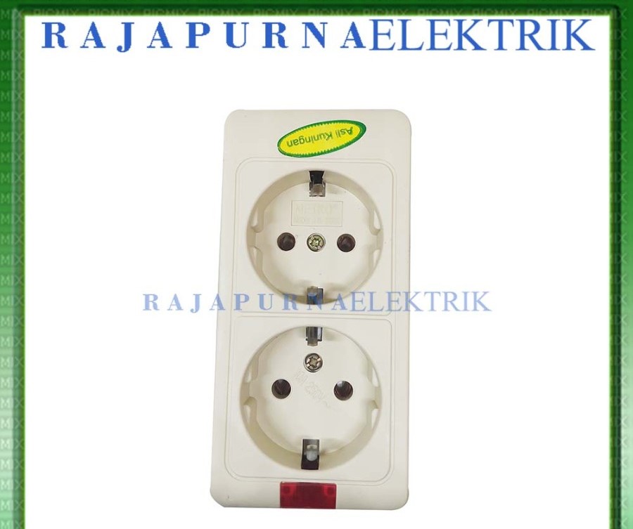 Stop Kontak arde 2 lubang lampu MEIKO SNI
