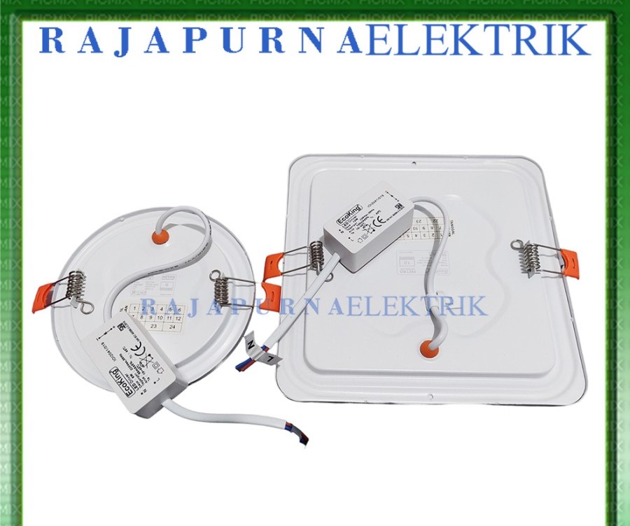 ECOKING LED Panel Downlight IB 3W 6W 9W 12W 18W Bulat kotak METRO