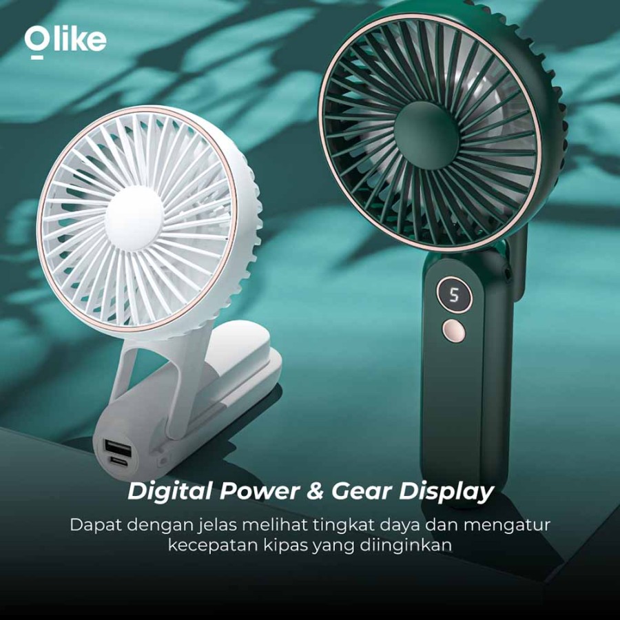 Olike PF1 Kipas Portable Foldable Mini Fan Genggam ORIGINAL 