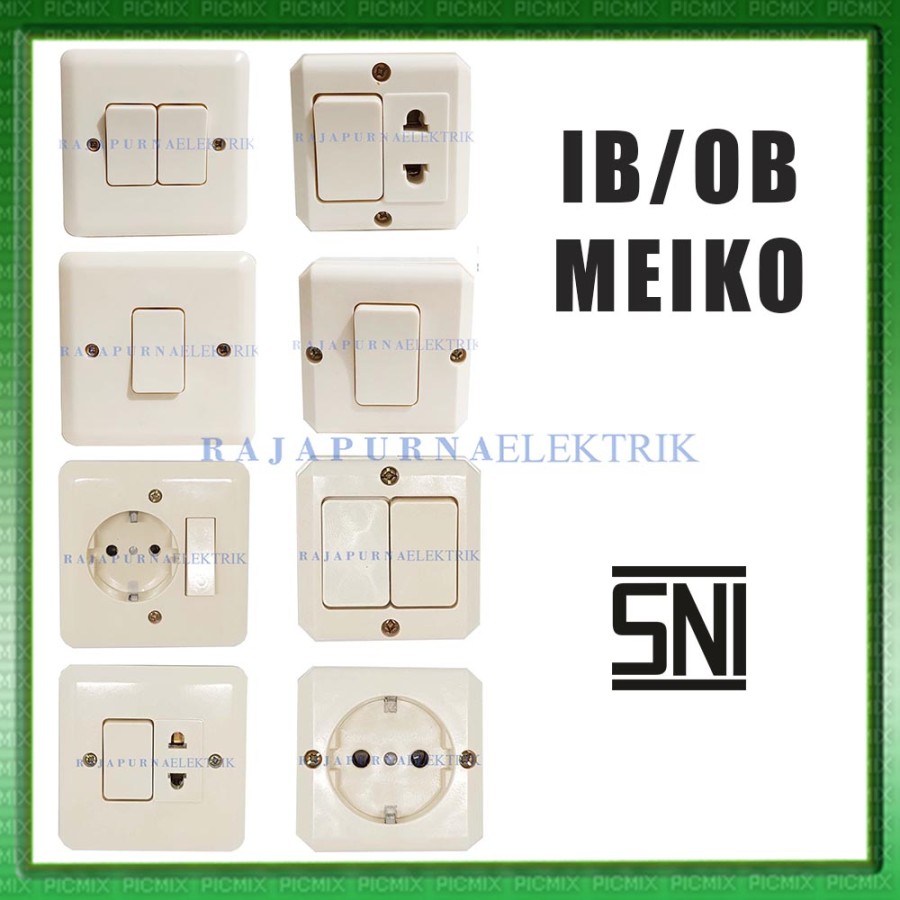 Saklar IB OB Inbow Outbow Single Double Switch Engkel stop arde MEIKO 